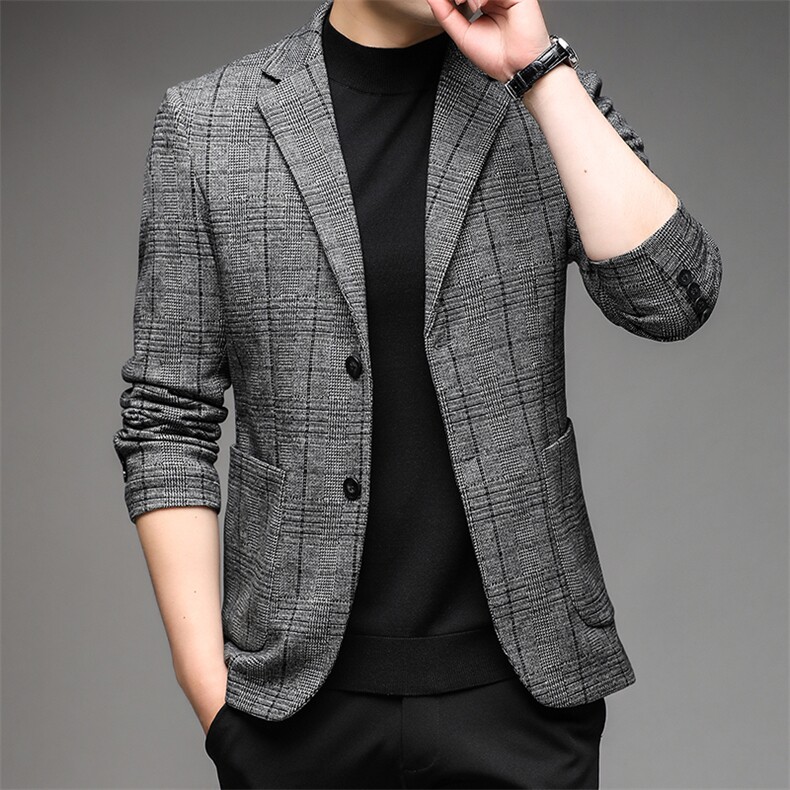 秋季新款西装男西服简约外套西服商务休闲小西装单西,男装西服,电商B360