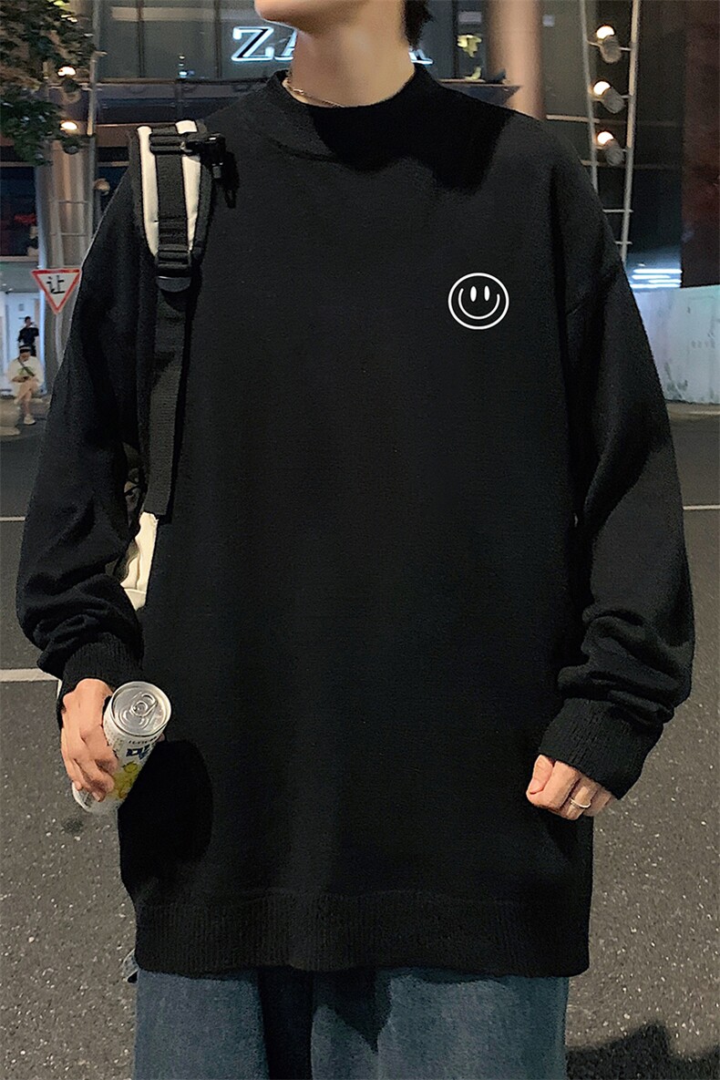 M18224-P45加绒款-P65半高领毛衣男士大码针织衫男毛线衣男,男装针织衫/毛衣,电商A040