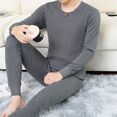 保暖内衣男士秋衣秋裤纯棉纯色棉毛衫全棉保暖套装TZ3203-40，男装棉衣，星座310B-3