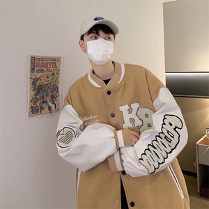 夹克百搭潮流男2023春秋季新款上衣新款长袖棒球服百搭W2199-P68图片