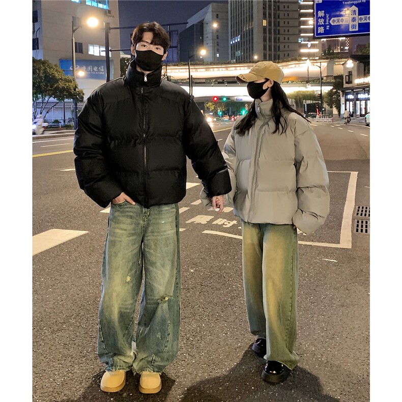 冬季24短款宽松面包服男女情侣装棉衣冬装羽绒棉袄外套潮S370-P98,男装棉衣,电商A233-1