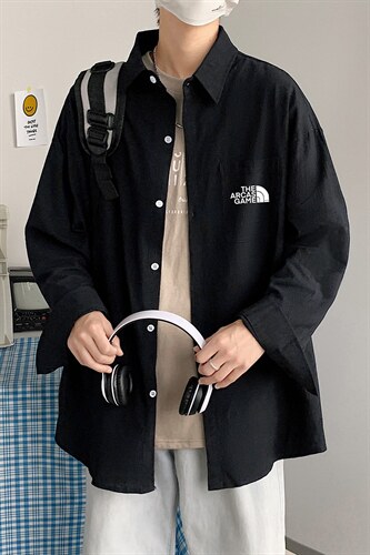 CS15232-P38 长袖衬衫男士大码宽松衬衣男寸衫男寸衣图片