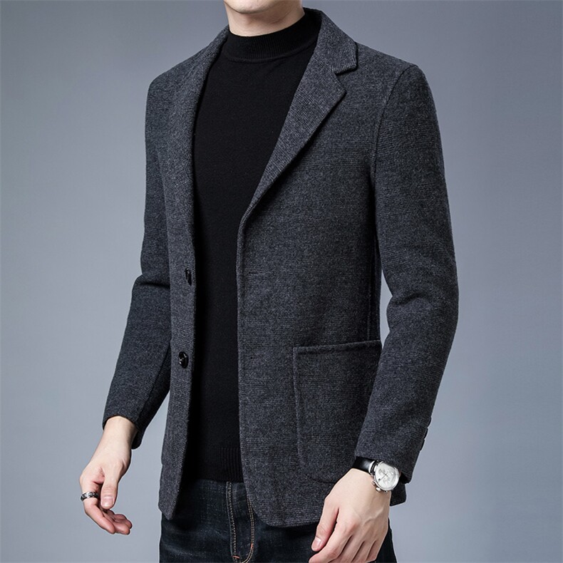 KCN2270-9男士秋冬季羊毛外套修身西服双面呢毛呢休闲西装P350,男装西服,电商B360