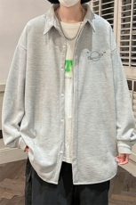 控58加厚加绒衬衫男大码长袖衬衣男外套HC79238-P38加绒款-P48，男装衬衫，电商A040