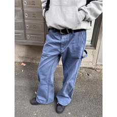 美式复古牛仔裤男重工水洗做旧直筒宽松牛仔裤N23-P72，男装牛仔裤，星座208-5