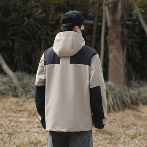 FL88821-2366春秋男女防风防水冲锋衣户外连帽时尚休闲夹克图片