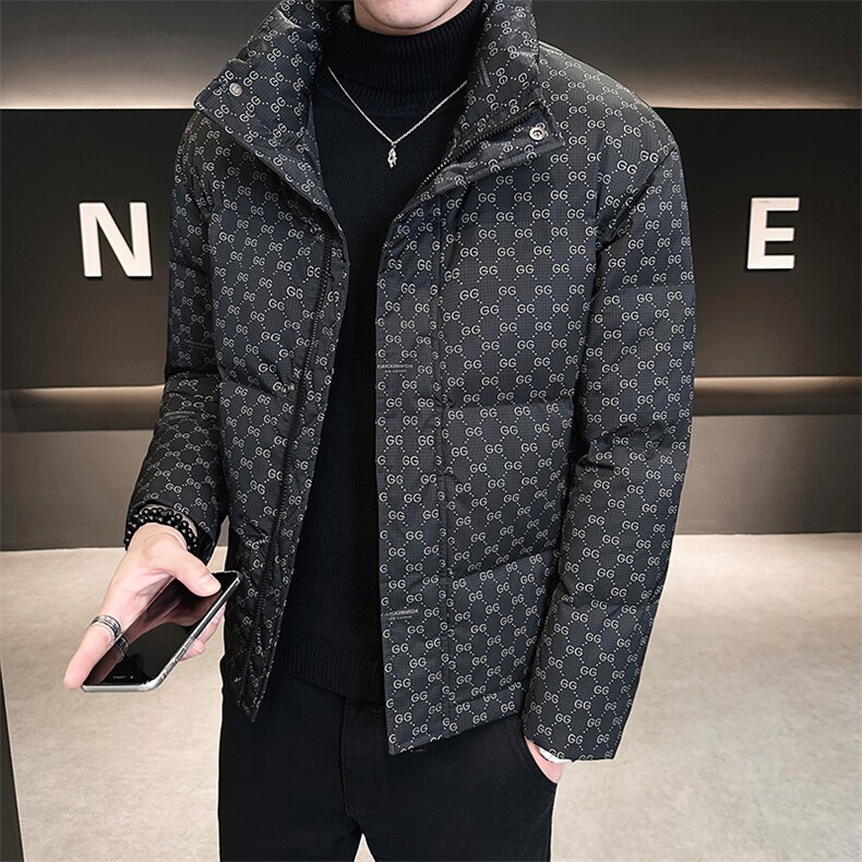 店主风冬季新款时尚立领羽绒服男士潮流保暖外套B328-9901-P165,男装羽绒服,电商B328