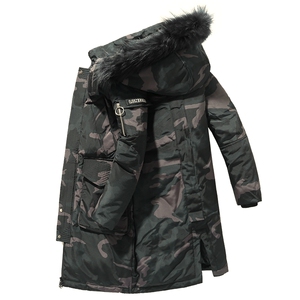 2020电商B247冬季新款大毛领情侣同款休闲舒适羽绒服男潮896-P180图片