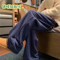 抖音品质冬季新款潮流保暖摇粒绒宽松休闲裤B315-K884-P65控88，男装休闲裤，电商B315