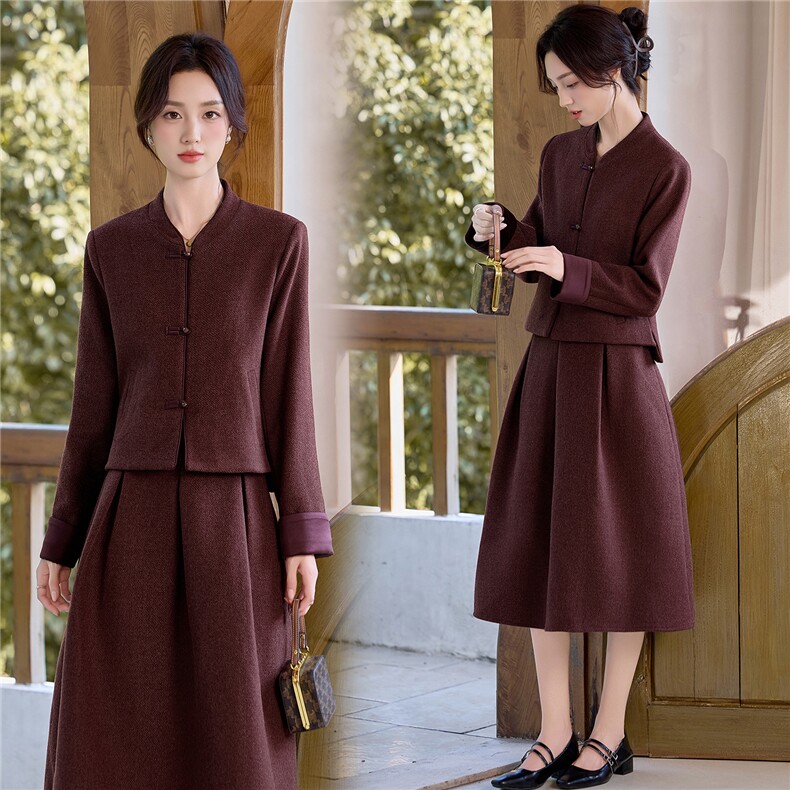 9752时尚复古气质套裙，女装套装/套裙，罗得堡