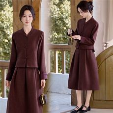9752时尚复古气质套裙,女装9752时尚复古气质套裙,女装套装/套裙,罗得堡,罗得堡