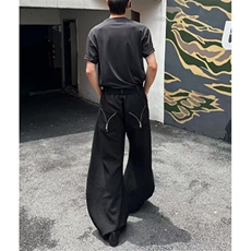 西装裤男女宽松显瘦休闲拖地裤潮流时尚常规阔脚裤KX024，男装牛仔裤，星座1116A（原606A-3）
