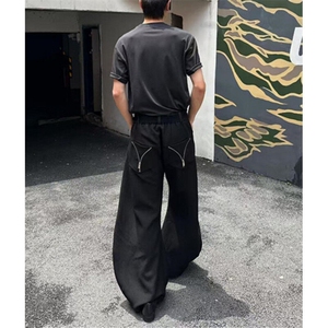西装裤男女宽松显瘦休闲拖地裤潮流时尚常规阔脚裤 KX024图片