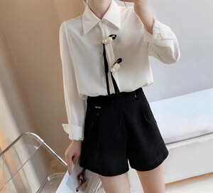 708#花朵衬衣图片