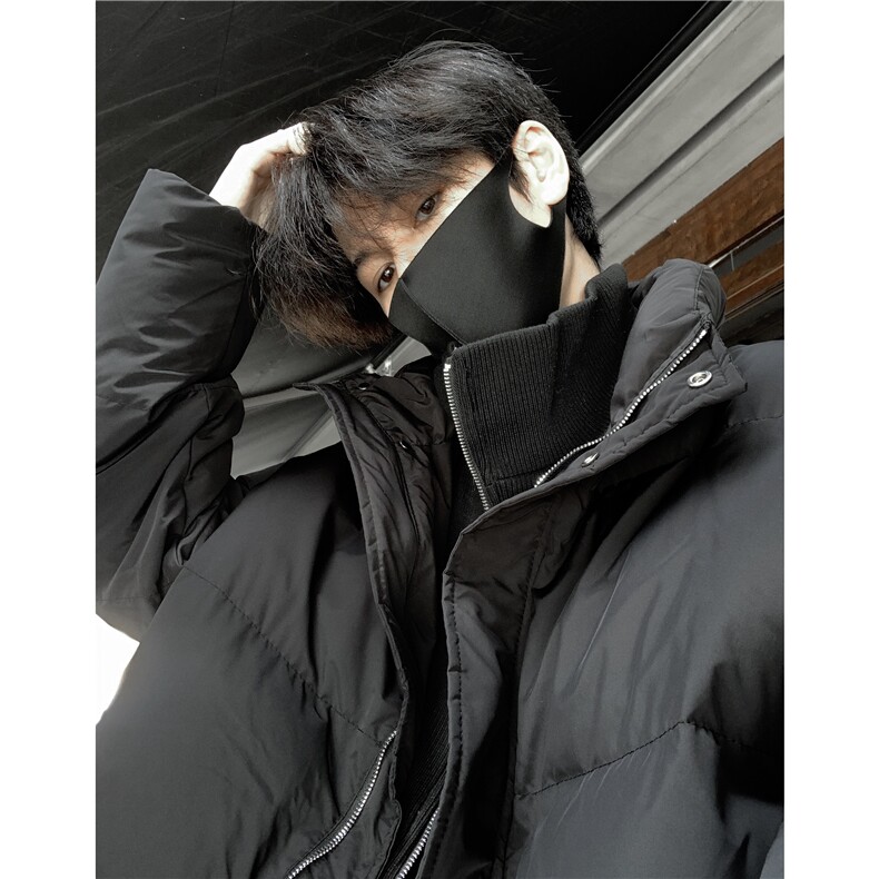假两件棉服冬季加厚高级感拼接外套韩系设计高级感棉衣ins潮p98,男装棉衣,电商C307