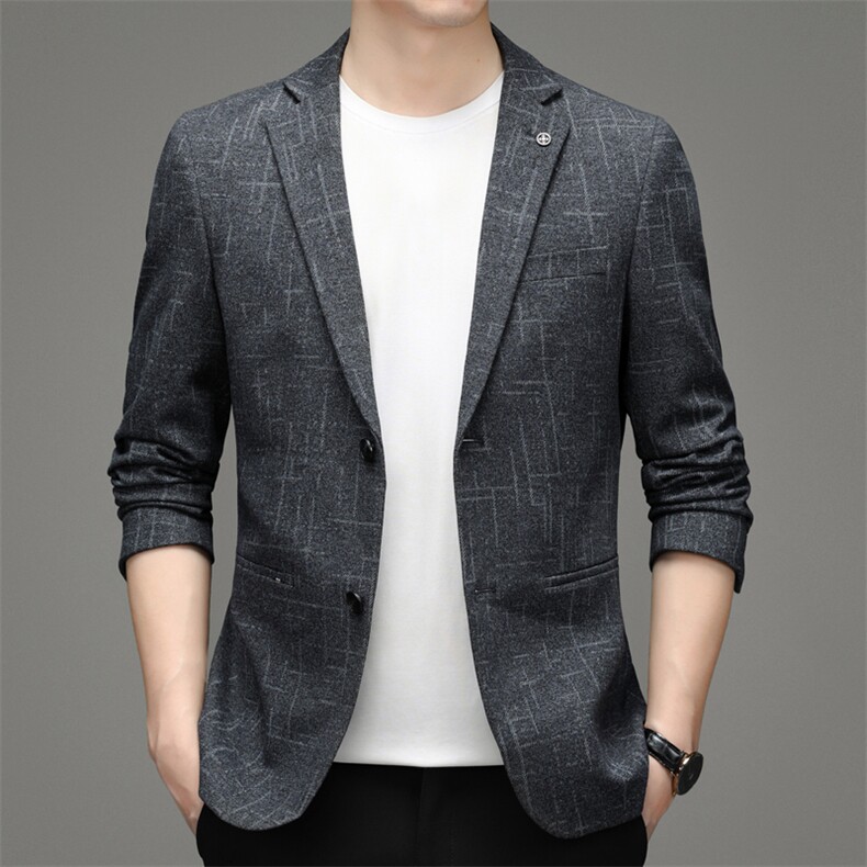 2023秋冬季新款中年男西装时尚休闲西服外套宽松上衣MY812-P180，男装西服，电商B212（原钱塘6029）