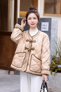 现货2022冬季新款小香风韩版小个子短款羽绒服图片