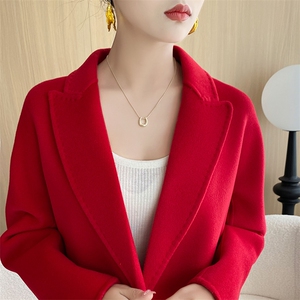 羊毛大衣女新款冬季韩版时尚流行羊毛呢子外套图片