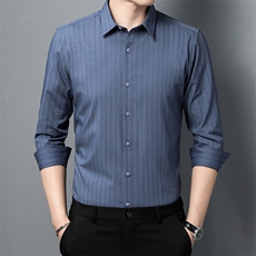 N7397钱塘2020-3男士新款休闲时尚长袖衬衣高品质P54，男装衬衫，钱塘207-3