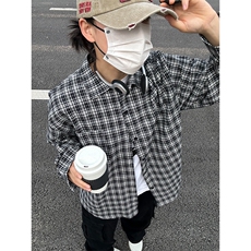 2025春夏新款提花格子长袖衬衫高品质格子衬衫复古外套CS274-P35，男装衬衫，星座301C-5