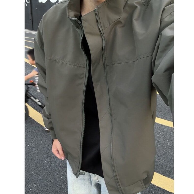 立领飞行夹克男潮牌高级感痞帅棒球服外套男女JKF217,男装夹克,星座516A