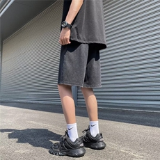 复古休闲短裤男女夏季跑步运动五分裤做旧水洗设计感裤子DK0928，男装休闲裤，星座601-2