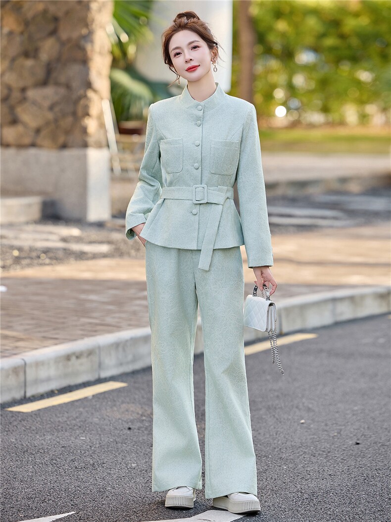 2026春季港风新款淑女气质收腰御姐炸街两件套套装,女装套装/套裙,伊仟回