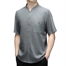 夏季棉麻男士亚麻短袖t恤2023新款复古唐装休闲半袖衣服汉服男装，男装民族服装，电商B212（原钱塘6029）