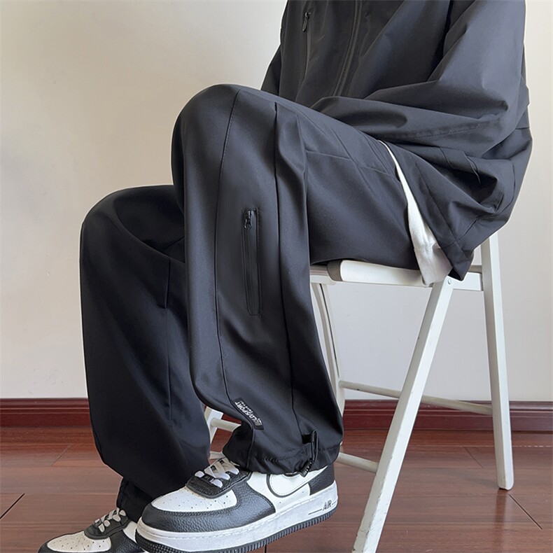 秋季冲锋裤男防水男士休闲裤男宽松束脚直筒长裤A266-KZ8022-P35,男装休闲裤,电商A266