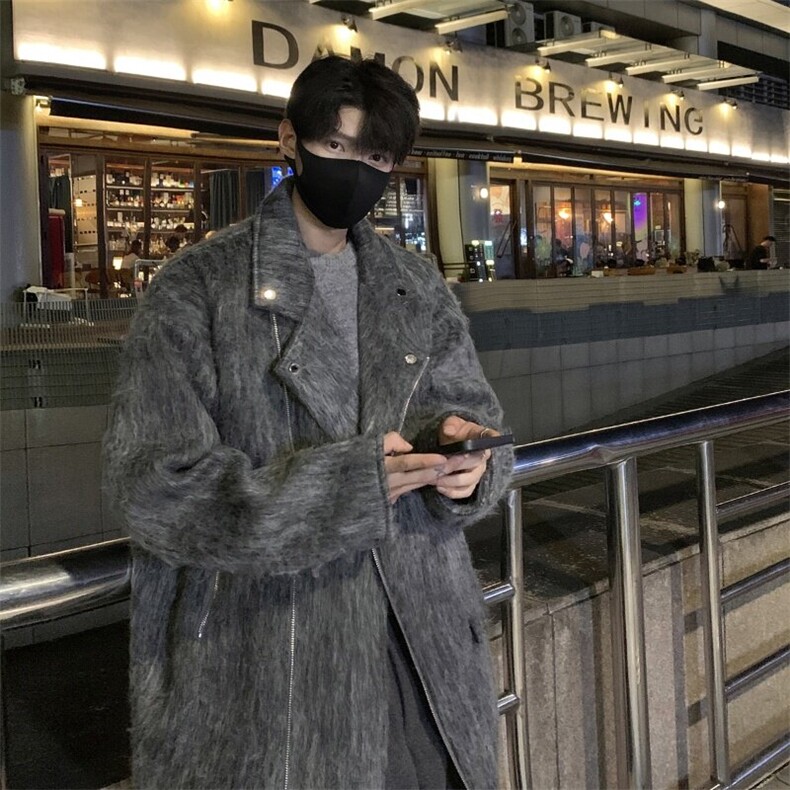 秋冬季短款毛呢大衣男韩系高级感痞帅炸街夹克外套812-F651-P118,男装夹克,星座812