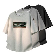 2026美式重磅冰感民族风短袖T桖春夏DX2611特P28控59，男装T恤，电商B208