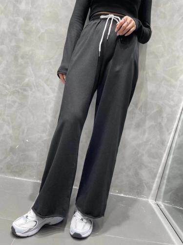 春季新款抽绳阔腿裤，女装，AT(2F)