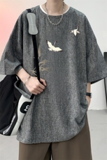 风复古亚麻短袖男棉麻t恤男半袖ZT71394-P35，男装T恤，电商A040