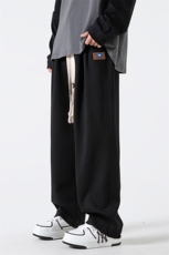 K010P48无影墙秋季新款百搭休闲几何纹理休闲长裤宽松直筒裤，男装休闲裤，电商A026-1