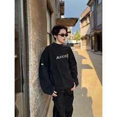 C316T5105P58秋装半高领刺绣长袖宽松长袖T恤打底衫运动衫，男装T恤，电商C316