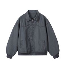 水洗牛仔外套男款春美式痞帅上衣服宽松休闲工装夹克JK1331-P108，男装工装外套，星座1103-3