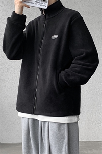 8XL-M 摇粒绒外套男奥粒绒加厚羊羔绒卫衣内胆夹克JK1314P68控88图片