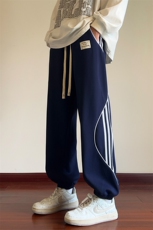 ！2025春季新款男士织带卫裤百搭休闲运动裤WK2037P55控88，男装休闲裤，电商B220