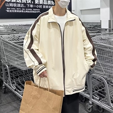 2023外套男士春秋款美式复古潮牌上衣冬季高街立领休闲男装夹克，男装夹克，星座716-4