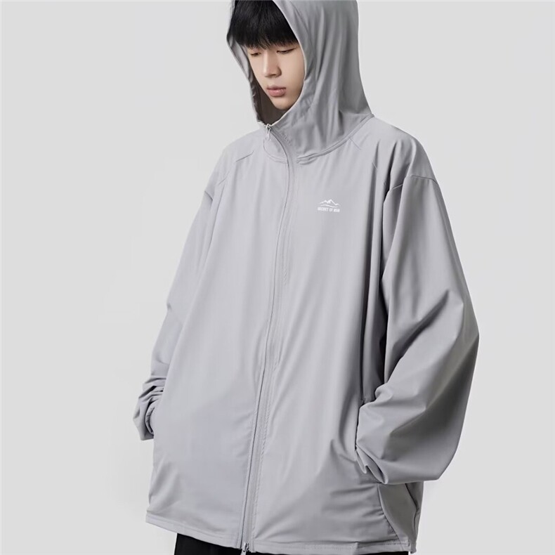 冰丝防晒服男式夏季薄款连帽夹克外套日系防紫外线夹克SF09-P40,男装夹克,星座1001-1