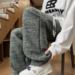 07秋冬季新款粗纱混纺毛呢裤宽松直筒裤子潮X211-1-K2466-P60图片