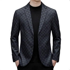 DL6857钱塘2020-3中年男士秋冬季新款合身百搭休闲西服P157图片