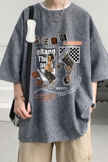 风复古亚麻短袖男棉麻t恤男半袖ZT71282-P35，男装T恤，电商A040