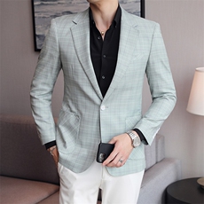 2025春季大货S-5XL男士休闲西装单西外套上衣DX6848P165，男装西服套装，电商D216