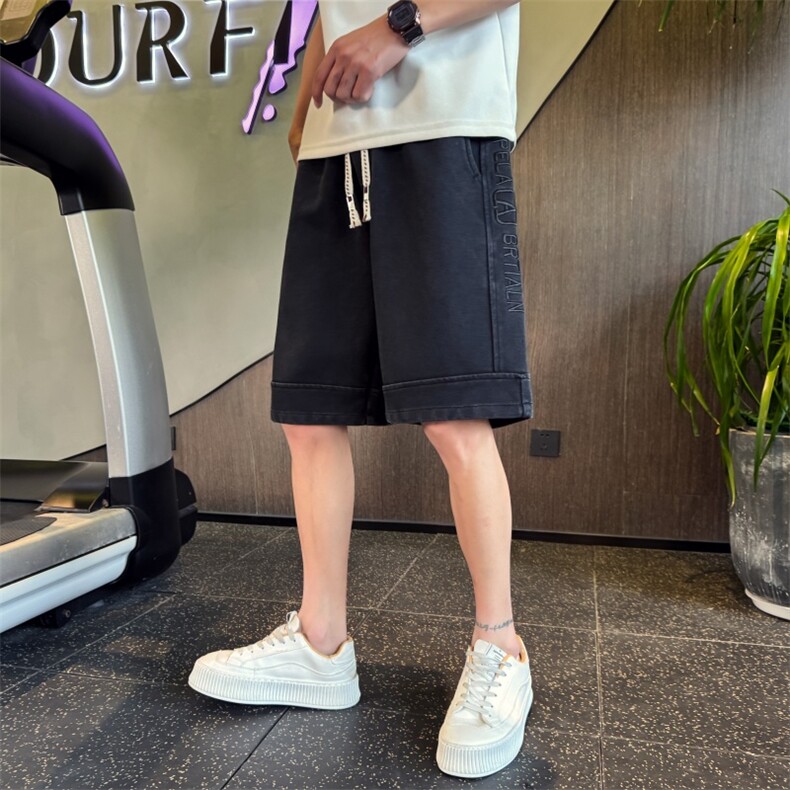 B340DK1006-p5878社会小伙风店主风高品质五分裤短裤,男装牛仔裤,电商B340