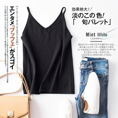 夏季百搭小吊带女背心时尚短款修身无袖内搭上衣外穿细带打底衫潮,女装背心吊带,鄂维那特