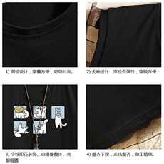 BX25097-P20港风运动汗背心男大码汗衫男无袖T恤男砖墙挂拍，男装T恤，电商A040A