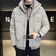 86852-M-3XL-P215-标50绒店主风个性冬季男士休闲假两件羽绒服，男装羽绒服，电商B255