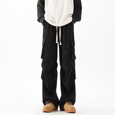 秋季灯芯绒满印伞兵休闲裤无影墙XZ604-KG81-特P40控78，男装休闲裤，星座604