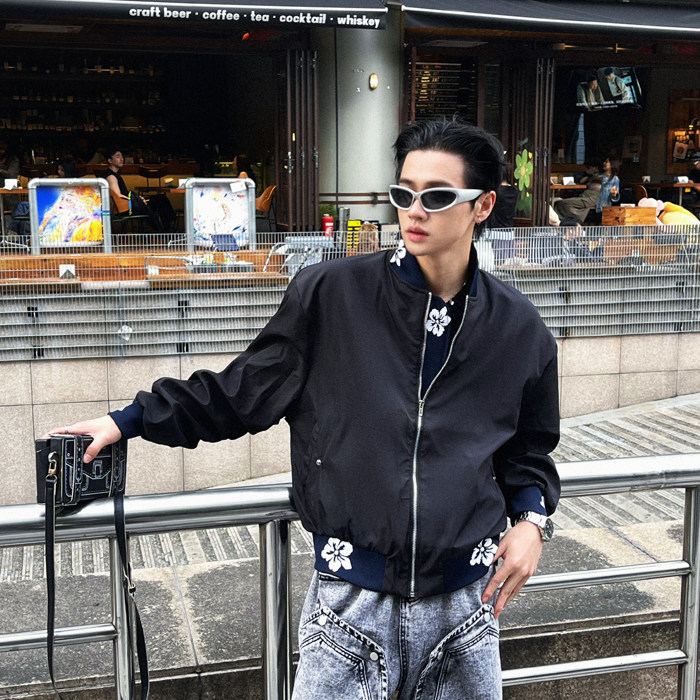 美式高街拉链设计感夹克外套男HY222-P68图片